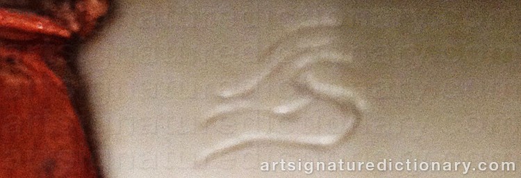 Authentic signature by Lennart (Sami Artist) SAMELIN on Other artwork