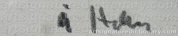 Signature by Åke HOLM