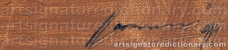 Authentic signature by Ilkka LAMMI on artwork