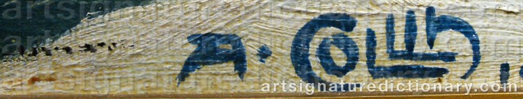 Signature by Alfred COLLIN
