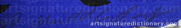 Signature by Helmut MIDDENDORF