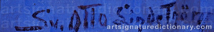 Signature by Sven Otto LINDSTRÖM
