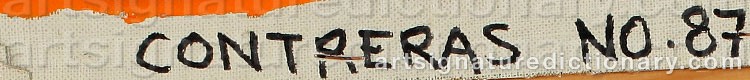 Authentic signature by Albert CONTRERAS on artwork