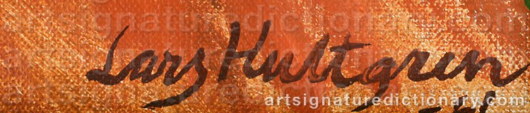 Signature by Lars Huck ‘Huck’ HULTGREN