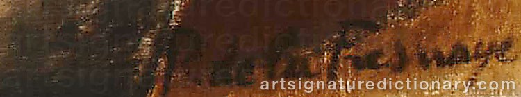 Authentic signature by Roger De La FRESNAYE on  artwork