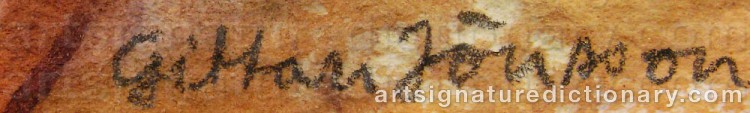 Signature by Gittan JÖNSSON