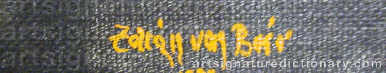 Signature by Zoltan Von BOER