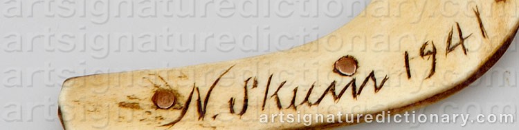 Signature by Nils Nilsson (Sami Artist) SKUM