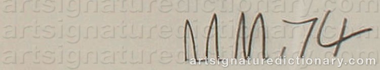 Signature by Malcolm MORLEY