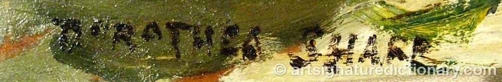 Authentic signature by Dorothea SHARP on  artwork