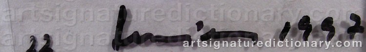 Signature by Annette LEMIEUX
