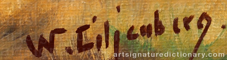 Signature by Walter LILJENBERG