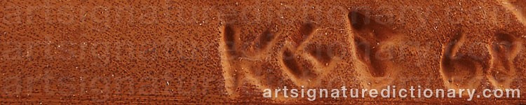 Signature by Karl Göte ‘Kgb’ BEJEMARK