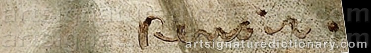 Signature by Pierre Auguste RENOIR