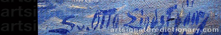 Signature by Sven Otto LINDSTRÖM