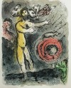 Close-up details showing Marc CHAGALL signature forgery characteristics