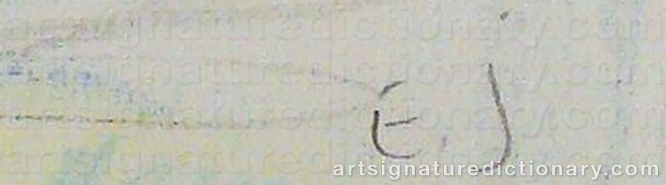 Signature by Egill JACOBSEN