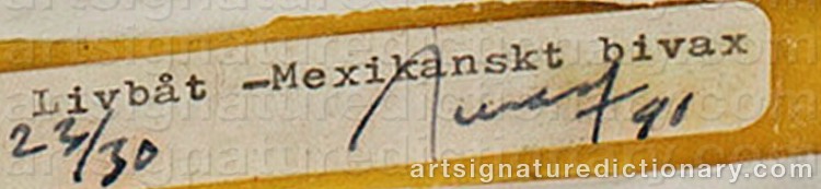 Signature by Ulf ROLLOF