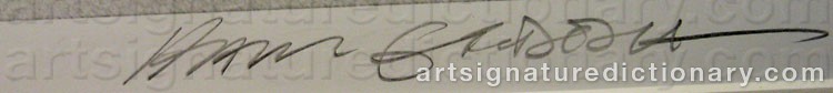 Signature by Hans GEDDA