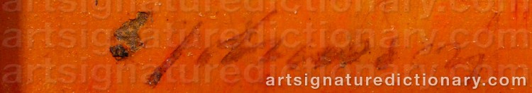 Signature by Gunnar JOHANSSON