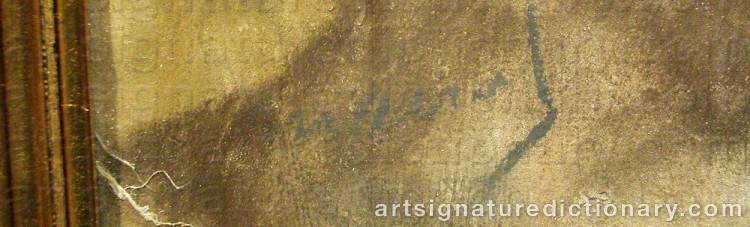 Forged signature of Edouard MANET