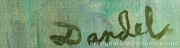 Signature by Nils Von DARDEL