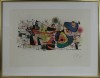 Close-up details showing Joan MIRO signature forgery characteristics