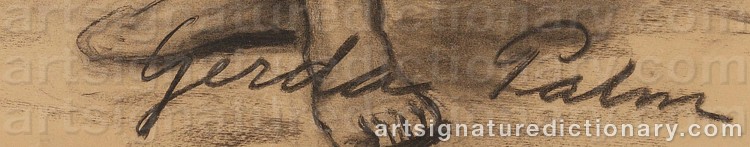 Signature by Gerda PALM
