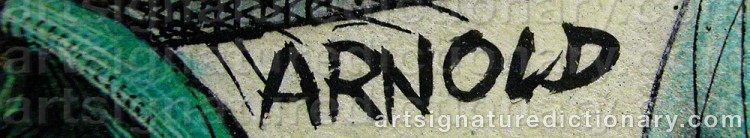 Signature by Hans ARNOLD