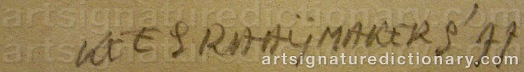 Authentic signature by Kees RAAYMAKERS on  artwork