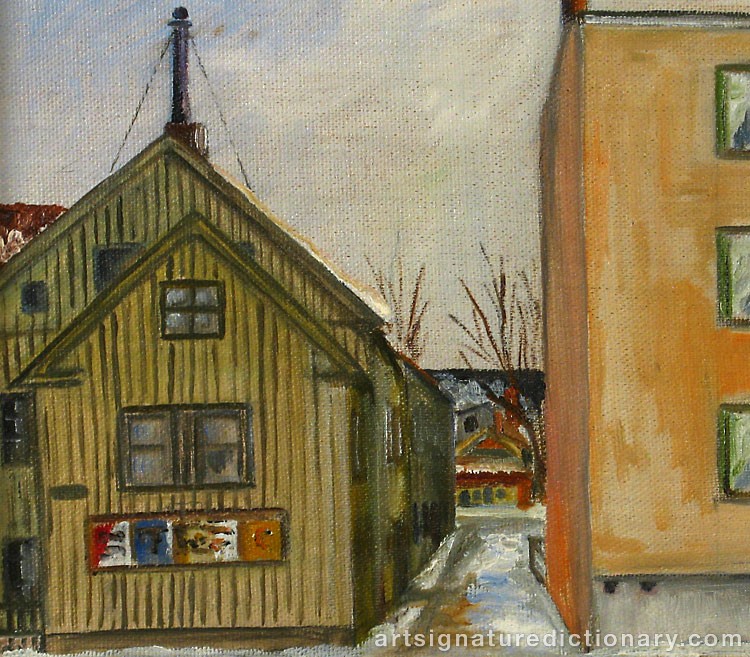 Close-up details showing Gustaf FOGELBERG signature forgery characteristics