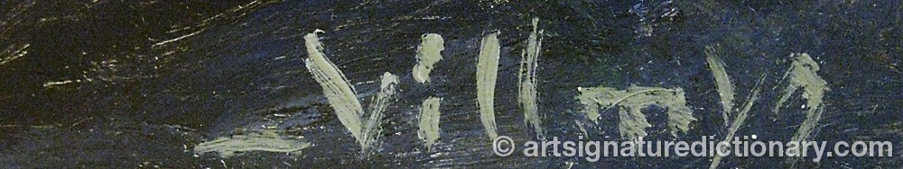 Authentic signature by Karl Arne WILLMYR on  artwork