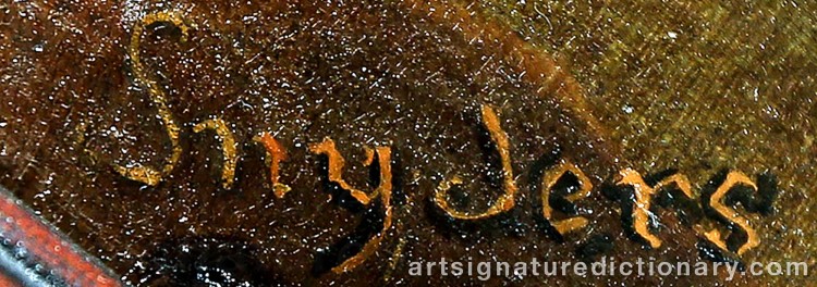 Authentic signature by Frans SNYDERS on Painting/Watercolour artwork