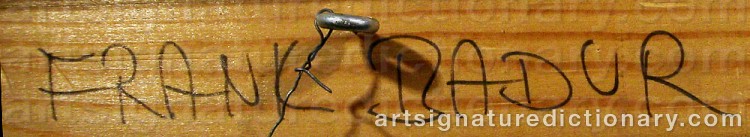 Signature by Frank BADUR