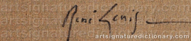 Signature by René GENIS