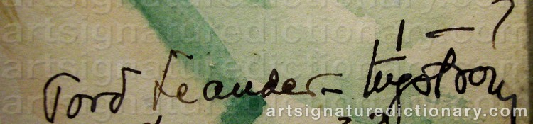 Signature by Tord LEANDER-ENGSTRÖM