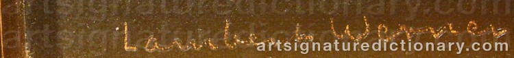 Signature by Lambert WERNER