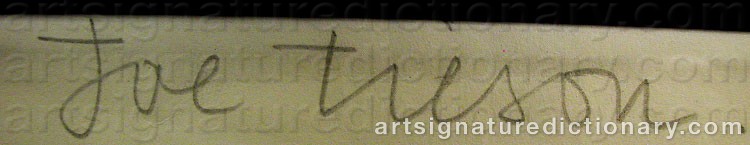Signature by Joe TILSON