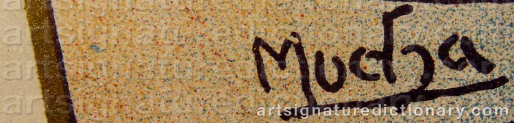 Signature by Alphonse MUCHA