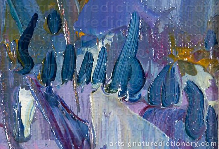 Authentic signature by Nicola SIMBARI on Painting/Watercolour artwork