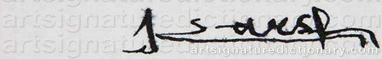 Authentic signature by Yousuf KARSH on artwork