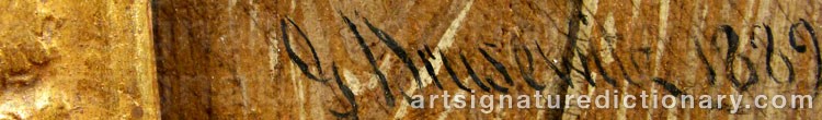 Signature by Gustaf BRUSEWITZ