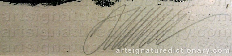 Signature by Willi BAUMEISTER