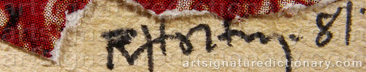 Signature by Ragnar Von HOLTEN