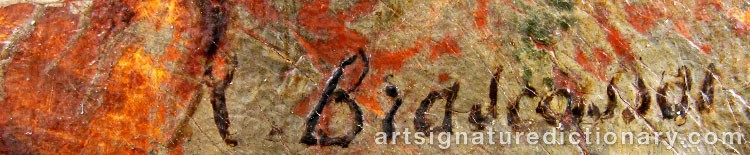 Authentic signature by Jacques Raymond BRASCASSAT on  artwork