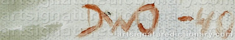 Signature by Donald WILLIAM-OLSSON