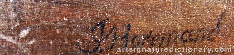 Authentic signature by Jan Josef The Younger HOREMANS on  artwork