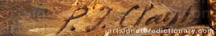 Signature by Paul Jean CLAYS