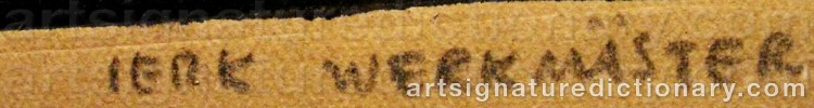 Signature by Jerk WERKMÄSTER
