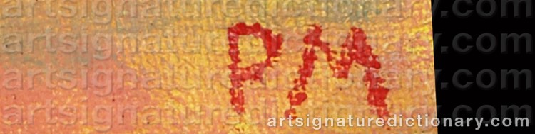 Authentic signature by Per MEDSTRAND on  artwork